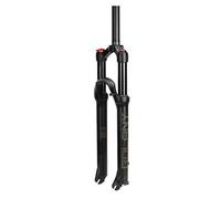 Mountain Bike Fork 26 27.5 29 Inch Suspension Fork, Travel 100mm Damping Adjustment AIR Pneumatic System Aluminum Alloy Tube Matte (A, 29inch)
