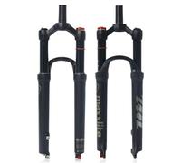 Mountain Bike Fork, MTB Suspension Air Front Rebound Adjust, Travel 120Mm, QR 9Mm, 1-1/8 Straight Tube, Ultralight Fork for XC/AM