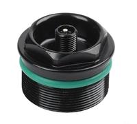 Mountain Bike Fork Valve Nut Made Of Aluminum Alloy With Double Seal Ring For Air Fork Assembly Thread 30.3x1.0mm Cycling Component Black(30.3x1.0MM A)