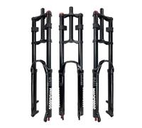 Mountain Bike Front Suspension Fork 26 27.5 29 Inch Disc Brake DH Air Fork 1-1/8" Straight Bike Fork Travel 160mm 9 * 100mm QR Manual Lockout(Black damping,27.5in)