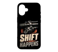 Mountain Bike Funny Bike Gear Pun Shift Happens Case for iPhone 16