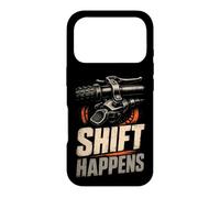 Mountain Bike Funny Bike Gear Pun Shift Happens Case for iPhone 17 Pro
