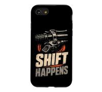 Mountain Bike Funny Bike Gear Pun Shift Happens Case for iPhone SE (2020) / 7/8