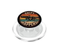 Mountain Bike Funny Bike Gear Pun Shift Happens PopSockets PopGrip for MagSafe