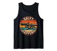 Mountain Bike Funny Bike Gear Pun Shift Happens Tank Top
