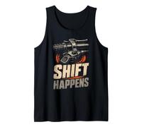 Mountain Bike Funny Bike Gear Pun Shift Happens Tank Top