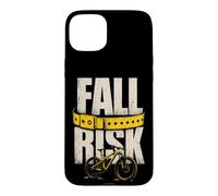 Mountain Bike Funny Fall Risk Case for iPhone 15 Plus
