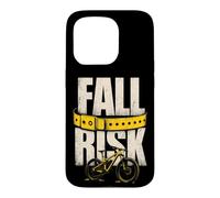 Mountain Bike Funny Fall Risk Case for iPhone 15 Pro