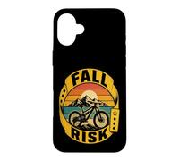 Mountain Bike Funny Fall Risk Case for iPhone 16 Plus