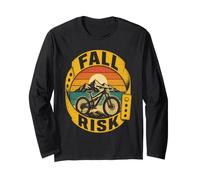 Mountain Bike Funny Fall Risk Long Sleeve T-Shirt
