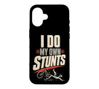 Mountain Bike Funny I Do My Own Stunts Case for iPhone 16