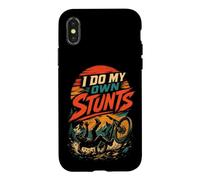 Mountain Bike Funny I Do My Own Stunts Case for iPhone X/XS