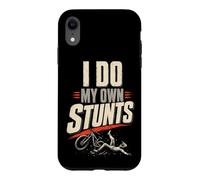 Mountain Bike Funny I Do My Own Stunts Case for iPhone XR