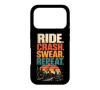 Mountain Bike Funny Ride Crash Swear Repeat Case for iPhone 17 Pro