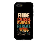 Mountain Bike Funny Ride Crash Swear Repeat Case for iPhone SE (2020) / 7/8