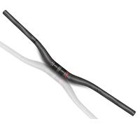 Mountain Bike Handlebars, MTB Handlebars 680mm, Carbon 31.8 Handlebar, Red 3K Matt Riser Bars Mountain Bike MTB Bars, Lightweight Flat Mountain Bike Bars for Road Downhill Fixie Bike