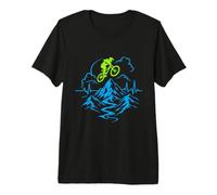 Mountain Bike Heartbeat Heart Rate Mountains MTB Premium T-Shirt
