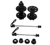 Mountain Bike Hubs Quick Release Set Durable 32 Holes Bicycle Hubs Sealed Bearing Alloy Rotor Design High Accuracy Low Friction Rotatory Sealing for Road Bike Cycling Enthusiasts (Black)