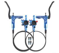 Mountain Bike Hydraulic Brake with Dual Piston System, Engineered for Reliability on Rugged Trails (blue)