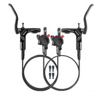 Mountain Bike Hydraulic Brake with Dual Piston System, Engineered for Reliability on Rugged Trails (Black)