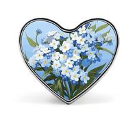 Mountain Bike in The Evening Fashion Heart Brooch Pins Lightweight Enamel Lapel Pin for Women Men, Hat Bag Jacket Clothing Accessory Jewelry Gift, Do Not Forget Me, Love form