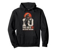 Mountain Bike Kids 10th Birthday This Kid Is 10 Shred Pullover Hoodie