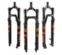Mountain Bike MTB Front Fork 26/27.5/29 Inch 120mm Travel, 1-1/8" Bicycle Suspension Air Disc Brake Accessories for 1.5-2.45" Tires