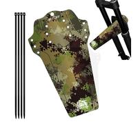 Mountain Bike Mud Guard - Front & Rear Bicycle Fenders | Quick Release Mudguard with 3D Carbon Fiber Pattern, Universal Fit for 26" 27.5" 29" Wheels, 4 Ties, 1 Piece.