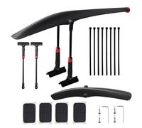 Mountain Bike Mudguard | Adjustable Extension Rod Safety Accessories, Bicycle Mudguard Set, For Urban Travel Mountain Bike Rain Weather Muddy Terrain Terrain Outdoor Cycling