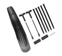 Mountain bike mudguard for quick release front and rear wheels, fits 26/29 inch sizes, retractable design using ABS and PP materials for reliable mud guarding (rear only)