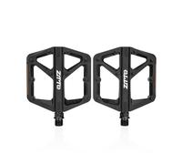Mountain Bike Nylon Pedals High-Grip Dual DU Wide Platform Anti-Slip 9/16" British Standard Thread for Mountain bikes, commuters, city bikes(Black)
