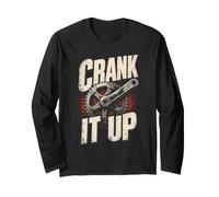 Mountain Bike Parts Gear Crank It Up Long Sleeve T-Shirt