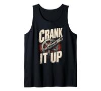 Mountain Bike Parts Gear Crank It Up Tank Top