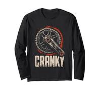 Mountain Bike Parts Gift - Cranky Long Sleeve T-Shirt