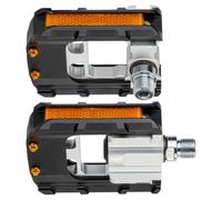 Mountain Bike Pedals, 9/16 Inch Metal Bicycle Pedals Set, Wide Flat Quick Release Pedals, Bicycle Parts Accessories for City Commuting, Road, Upgrade-N