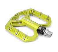 Mountain Bike Pedals with Wide Pedal Surface， MTB Pedals Bicycle Flat Pedals Aluminum 9/16" Sealed Bearing Lightweight Platform for Road Mountain BMX MTB Bike，Green