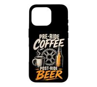 Mountain Bike Pre-Ride Coffee, Post-Ride Beer Case for iPhone 16 Pro
