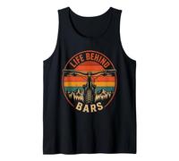Mountain Bike Rider Life Behind Bars Handlebar Tank Top