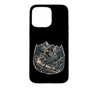 Mountain Bike Rocks Forest Trail Mountains Cycling Case for iPhone 15 Pro Max