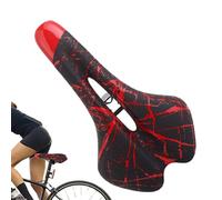 Mountain Bike Saddle | Printed Bike Seat Replacement - Hollow Structure, Shock Absorbing, Breathable Cycling Accessories For Men And -Women, Road, Moutain