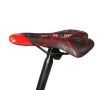 Mountain Bike Saddle, Replacement Bicycle Saddle with Print - UV Resistant with Shock Absorption for Urban Cycling, Mountain and Short Routes