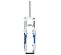 Mountain Bike Suspension Fork 1-1/8" Straight Tube Disc V Brake Bike Mechanical Forks Travel 100Mm 26 Inch Bike Front Fork 9 * 100Mm QR Manual Lockout Bike Fork A