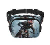 Mountain Bike Tournament Fanny Pack For Women Waterproof Adjustable Belt Bags Waist Pack Fashion Casual Crossbody Bags Bum Bag For Running Workout Hiking Traveling, Black, One Size