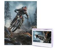 Mountain Bike Tournament Jigsaw Puzzles 500 Pieces Wooden Puzzle Personalized Photo Puzzles For Adults Picture PuzzleWedding Jigsaw For Birthday Valentines Day Anniversary