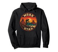 Mountain Bike Trail Moab Utah Vintage Badge Pullover Hoodie