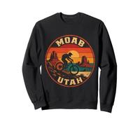 Mountain Bike Trail Moab Utah Vintage Badge Sweatshirt