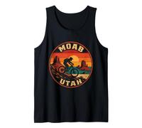 Mountain Bike Trail Moab Utah Vintage Badge Tank Top