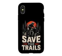 Mountain Bike Trail Riding Save The Trails Case for iPhone X/XS