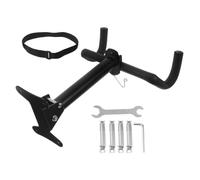 Mountain Bike Wall Mount Rack with Wheel Strap Heavy Duty Metal Hook | Universal Compatibility for Road Bikes and Ebikes, Easy Installation Hardware Included, Sl lack Design for Garage or Shed