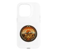 Mountain Bike Wheel Vintage MTB Trail Riding Cycling Gift Case for iPhone 15 Pro